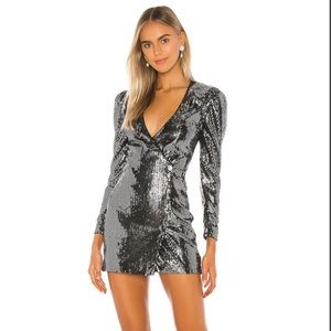 Camila Coelho Revolve Sequin Blazer Dress